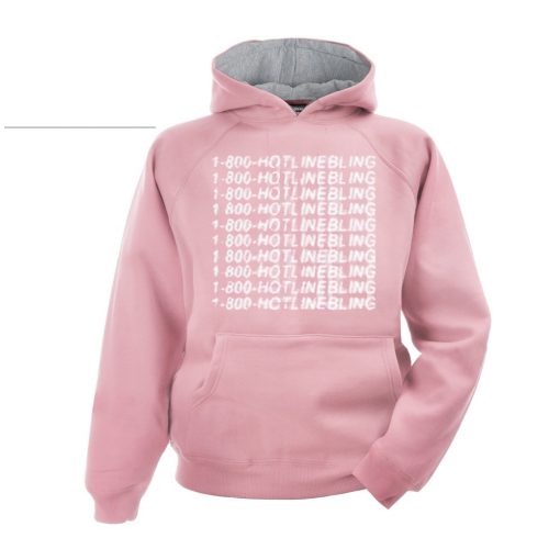 1 800 Hotline Bling Hoodie pink hodies