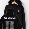 4OU World Tour 2016 Black front back logo Hoodie