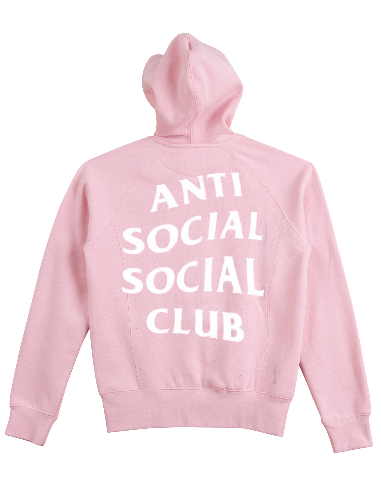 Anti Social Social Club Pink Hoodie Back