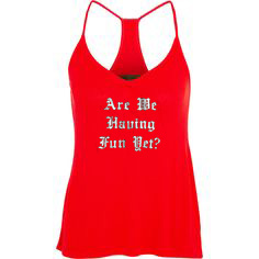 Are We Having Fun Yet Female TANKTOP