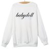 Babydoll White Sweatshirt