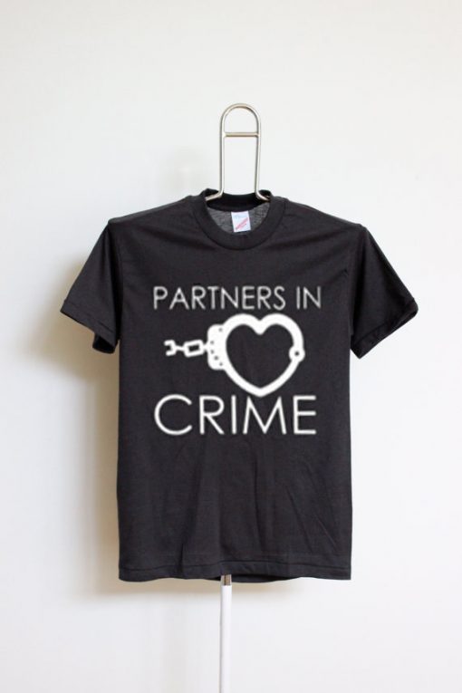 Best T shirt Partners In Crime Black TEES