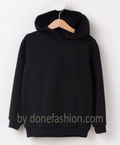 Black Hoodie Plain