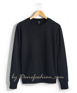 Black Plain Sweatshirts