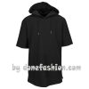 Black short sleeve Man Hoodie