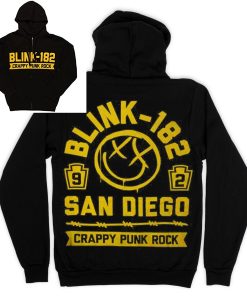 Blink 182  Crappy Punk Rock San Diego Hoodie