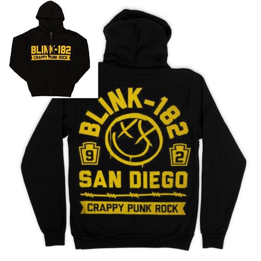 Blink 182  Crappy Punk Rock San Diego Hoodie