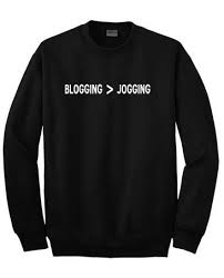 Blogging  Jogging black sweatshirts