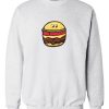 Burger Grey white Sweatshirt