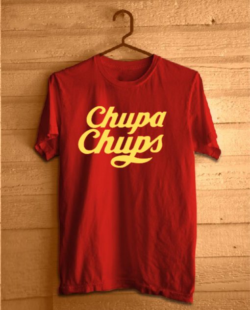 Chupa Chups Logo Red T Shirt