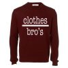 Clothes bro's Red Maroon Sweatshirt