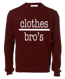 Clothes bro's Red Maroon Sweatshirt