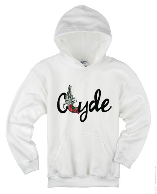 Clyde white hoodie