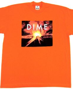 Dime Volcano orange t shirt