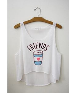 Friends white tank top