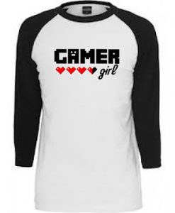 Gamer Girl Ringer BlackT-shirt