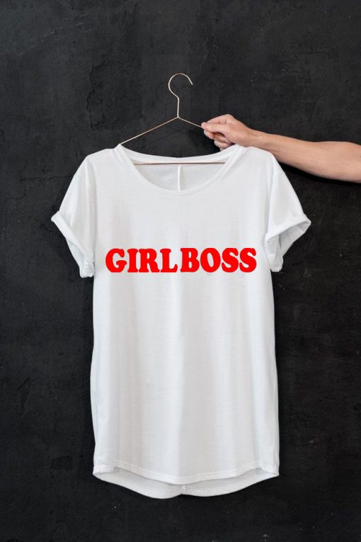 Girl Boss white T shirt