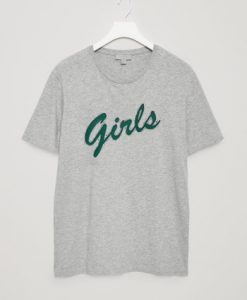 Girls green letters tshirt