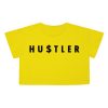 Hustler Yellow Crop Shirts