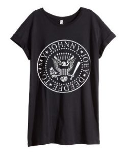 JOHNNY TOMMY JOEY DEEDEE BLACK TEES