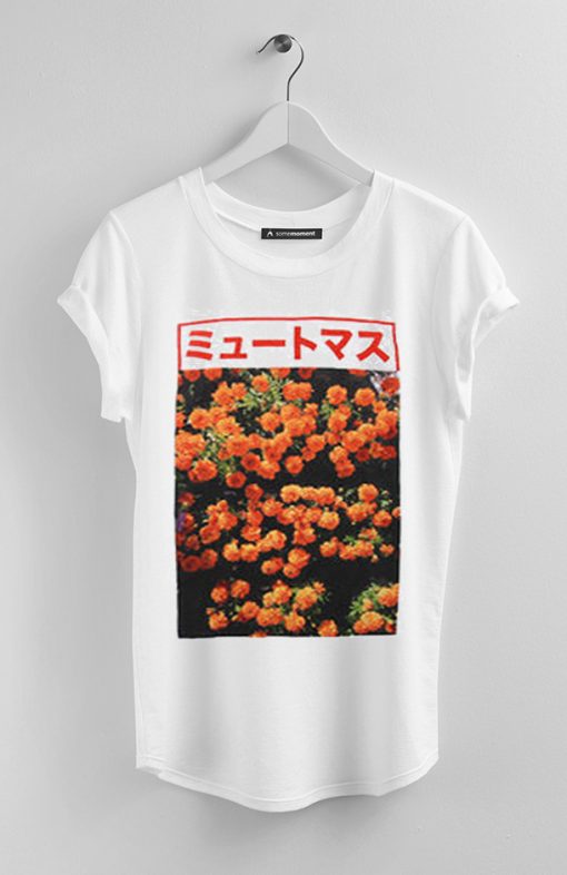 Japanese Flower Graphic Tees Shirts