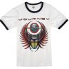 Journey ringer white ringer black T-shirt