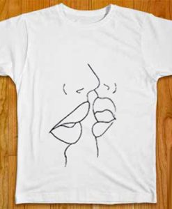 Kiss Line Art T-Shirt