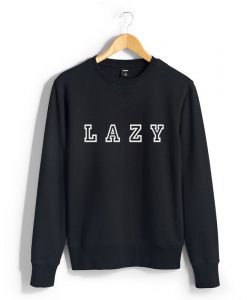 Lazy cute black Sweatshirt