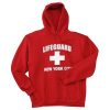 Life Guard New York City Red Hoodies