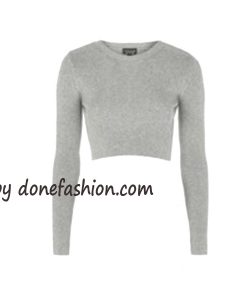 Long Sleve Grey Top Sweatshirts