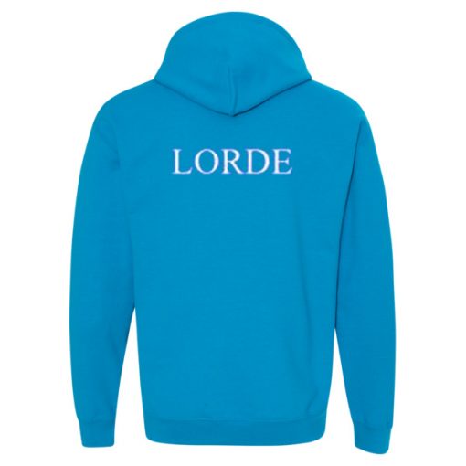 Lorde blue hoodie back