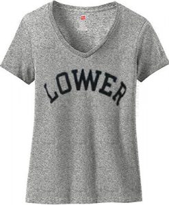 Lower Wide V neck T-Shirt