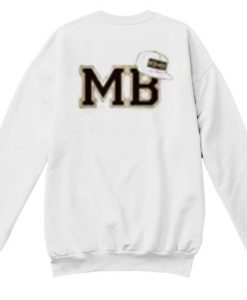 MB White sweathtees back