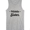 Middle Sister Tank Top Grey