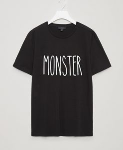 Monster black unisex tees