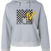 Mtv Grey Croped Hoodie