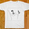 NAKED BUST ROSES TITS T-SHIRT