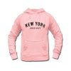 New York Never Sleeps Pink Hoodeis