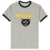 Ninelives Cat black ringer greyT Shirt