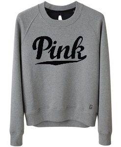 PINK Sweatshirt Grey