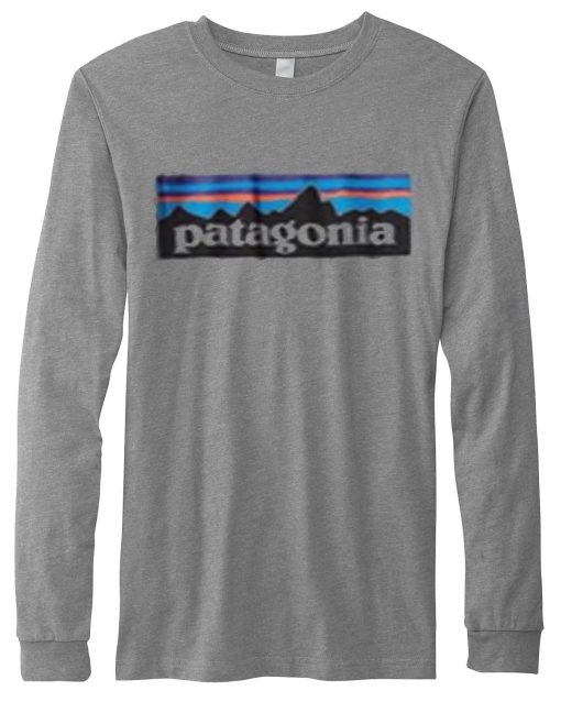 Pantagonia grey long sleave shir