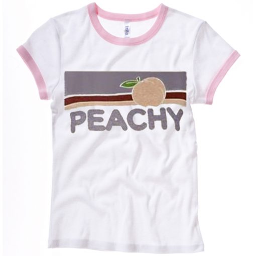 Peachy ringer t shirt