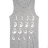 Phases Of Moon Adult Grey Tank Top