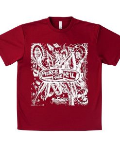 Pierce the veil Adventures Red Maroon Tees