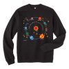 Planets Solar System and Stars Sweatshirt