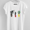 Plants full colour white Tees