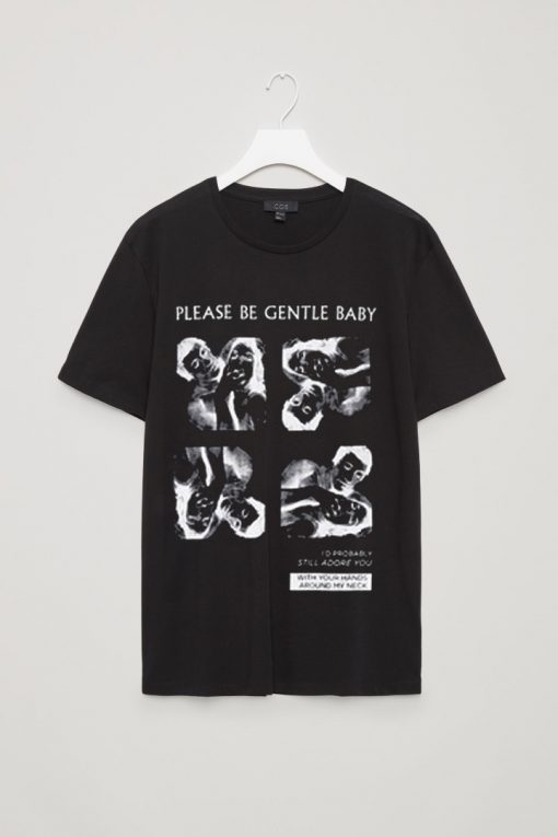 Please Be Gentle Baby Black T-Shirt