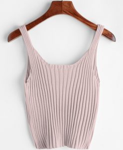 Ribbed Tank Top -SheIn(Sheinside)