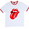 Rolling Stones Ringer Red T Shirt