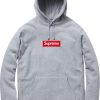 SUPREME GREY HOODIES